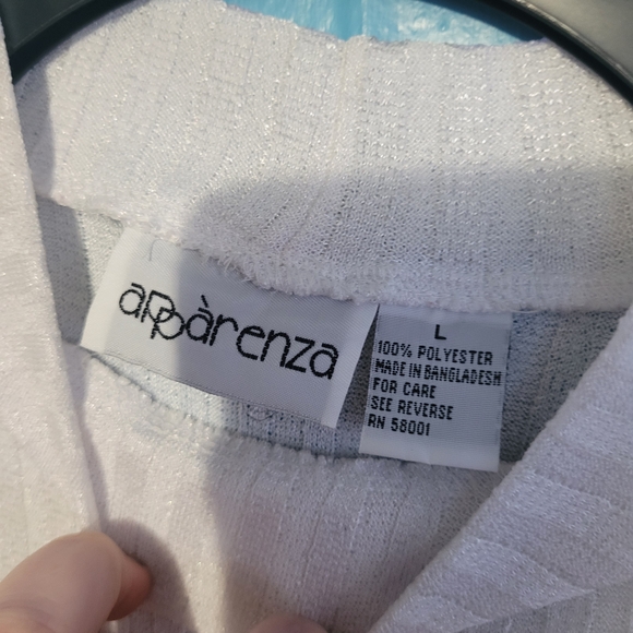 Apparenza Ivory Ribbed Tank Top - Picture 3 of 3